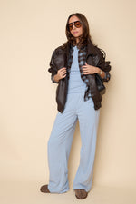 Straight Leg Trouser | Baby Blue
