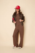 Pointelle Trousers | Chocolate