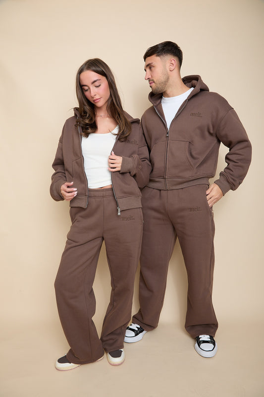 Straight Leg Joggers | Espresso