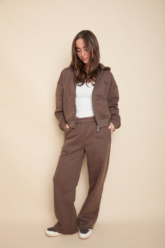 Straight Leg Joggers | Espresso