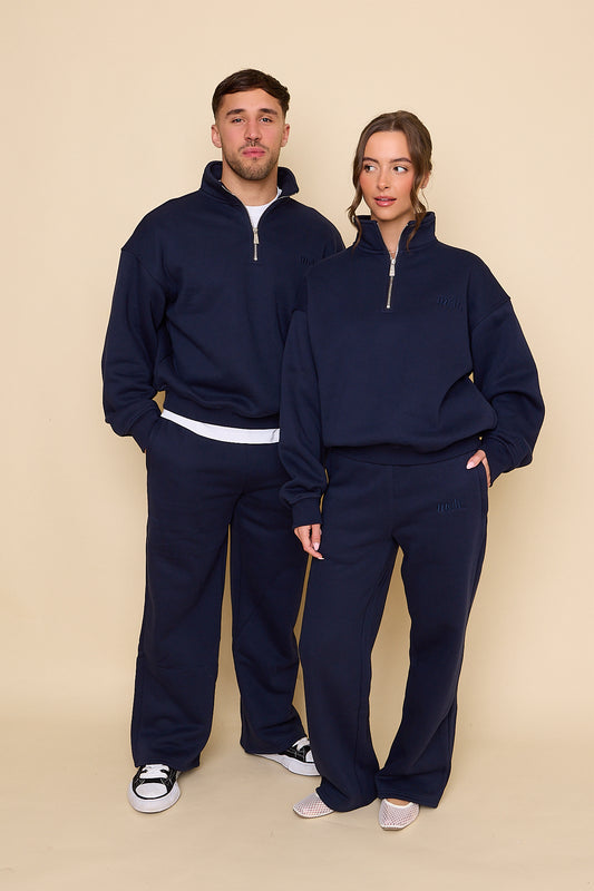 Straight Leg Joggers | Navy