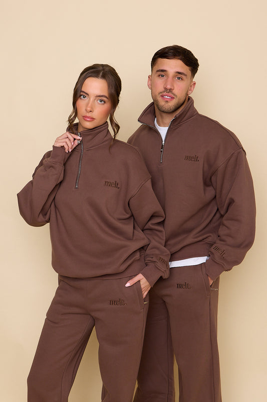 1/4 Zip Sweater | Espresso