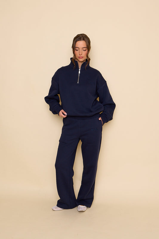 Straight Leg Joggers | Navy