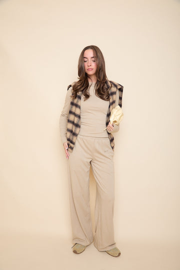 Straight Leg Trouser | Caramel