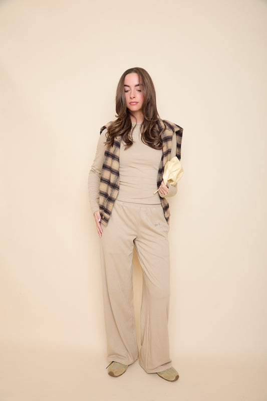 Straight Leg Trouser | Caramel